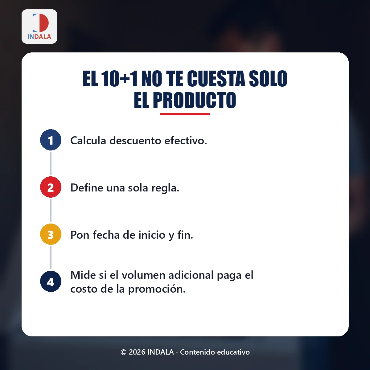 Resumen visual sobre el 10+1 no te cuesta solo el producto