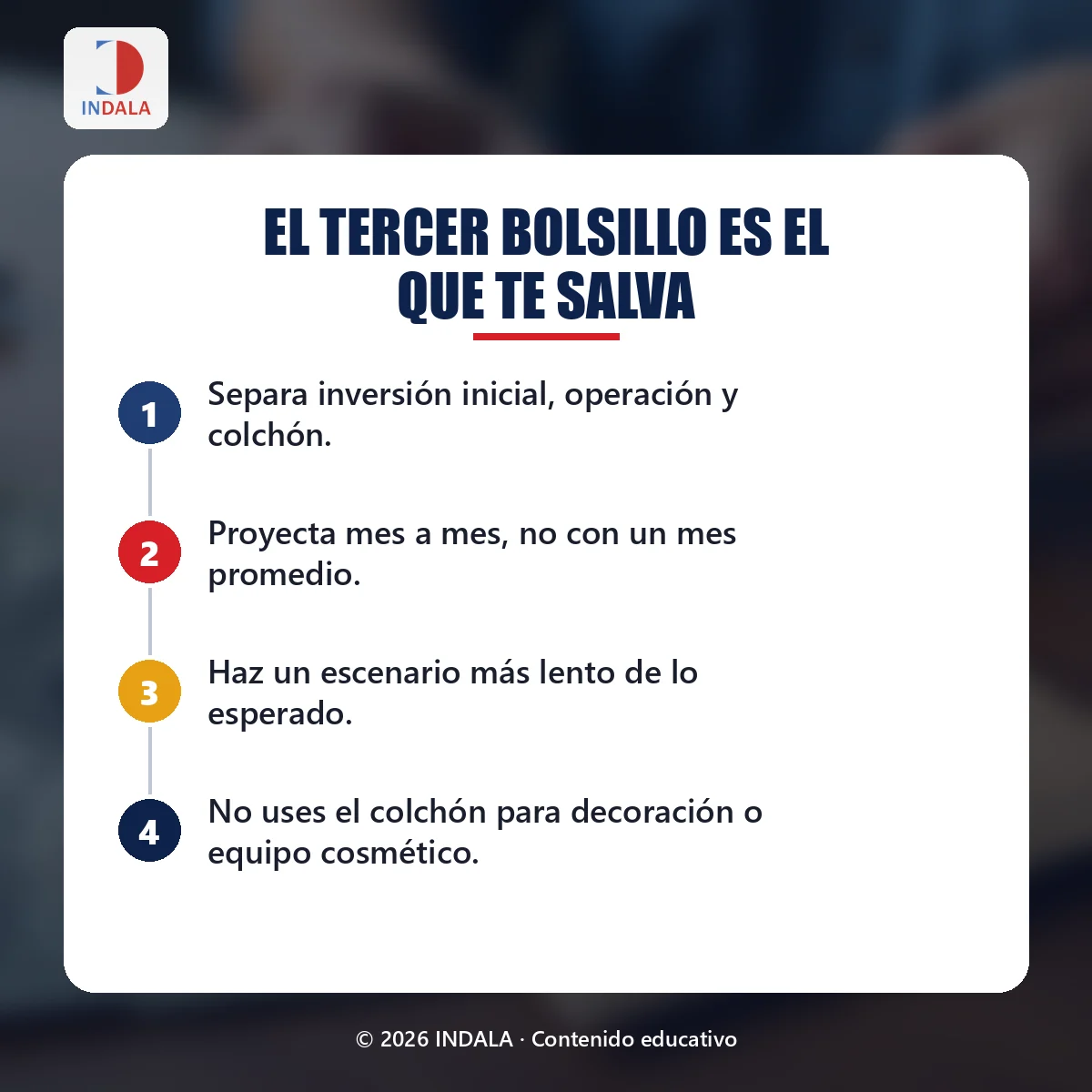 Resumen visual sobre «El tercer bolsillo es el que te salva»