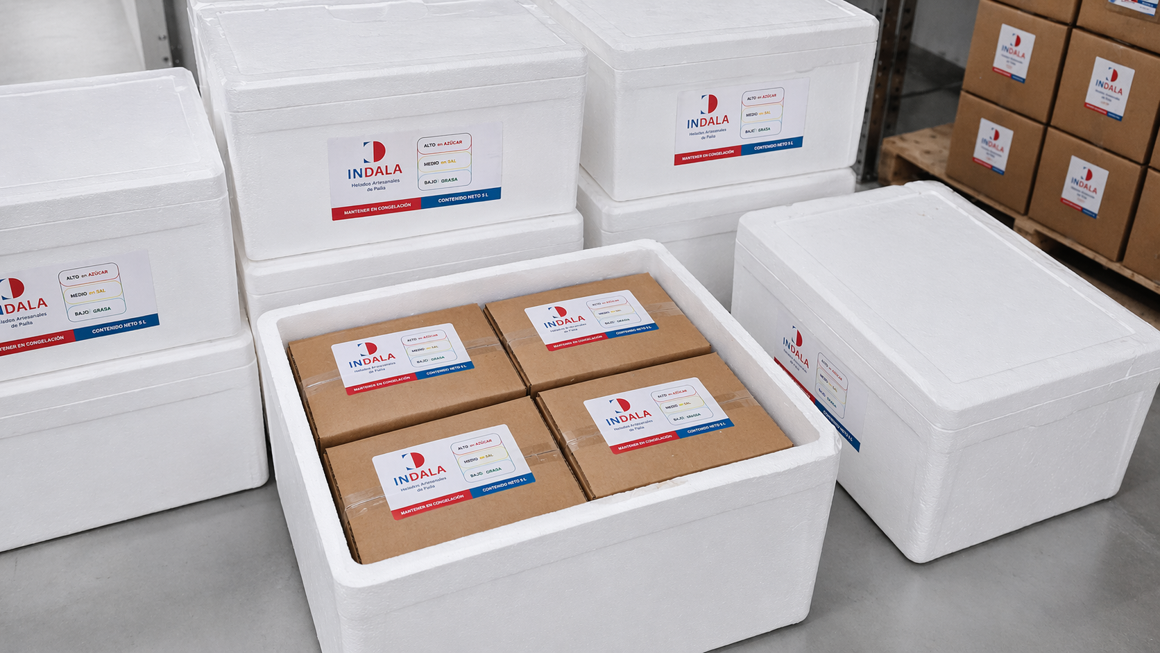 Coolers y cajas para cadena de frío de INDALA