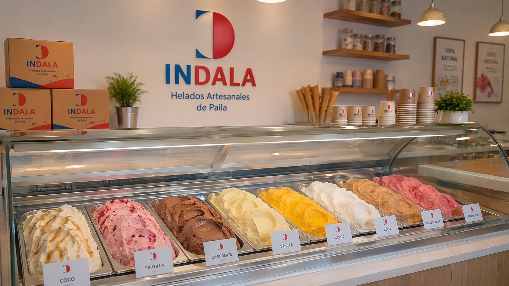 Vitrina de helados INDALA