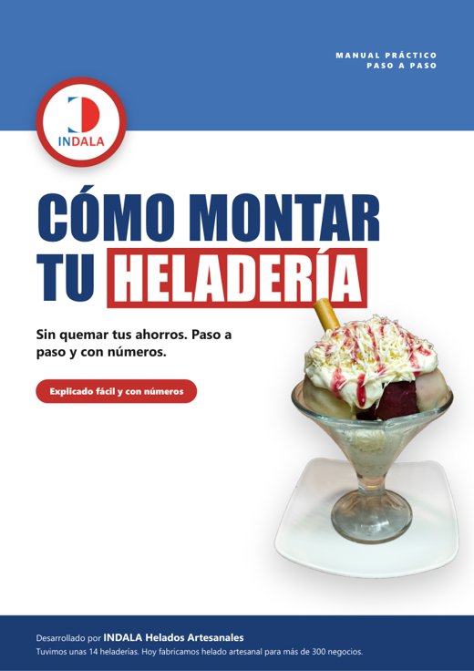 Manual Cómo montar tu heladería, de INDALA
